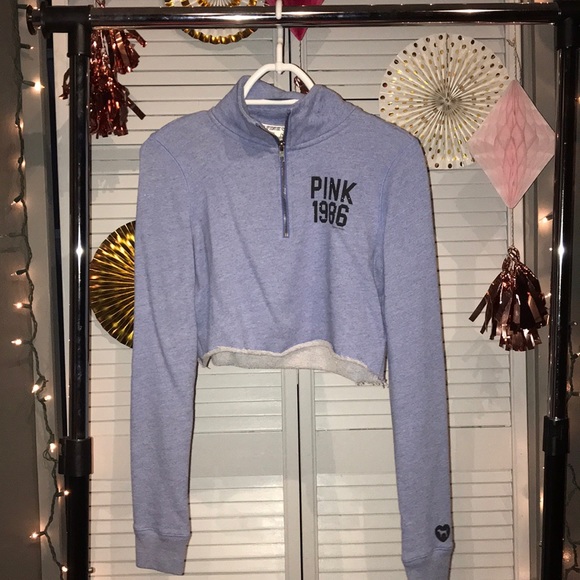 Hand crafted * Cropped Half Zip Sweatshirt - Picture 2 of 12